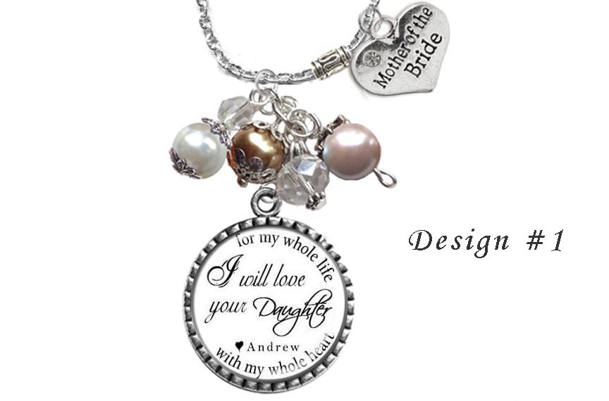 Personalized Mother of the Bride Quote Necklace